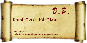 Darázsi Péter névjegykártya